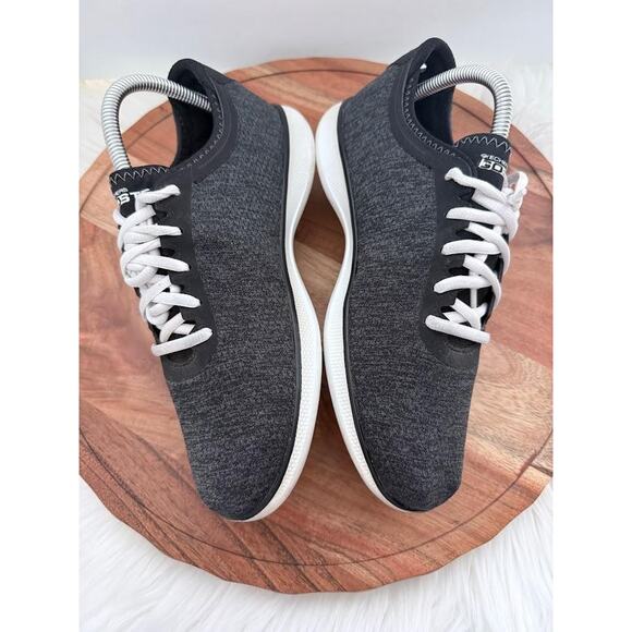 Skechers Shoes Womens Size 8.5 Black Gray Go Step Yoga Max Quick-Fit SN 14485 - Picture 6 of 10